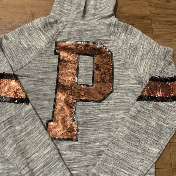 VS PINK REVERSIBLE BLING HOODIE WITH JOGGERS OUTFIT SET XS - Picture 9 of 13